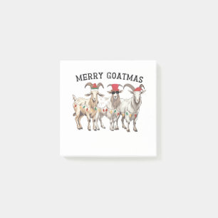 Merry Goatmas Animal Goat Lover Merry Christmas Post-it Notes