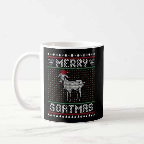 Merry Goatmas Goat Ugly Christmas Sweater Long Sle Coffee Mug