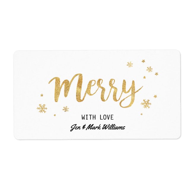 Merry (Gold) Label (Front)