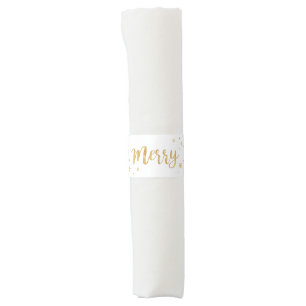 Merry (Gold) Napkin Bands