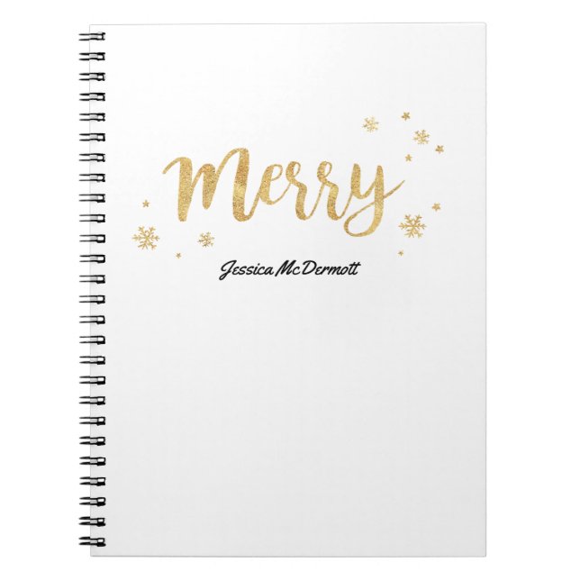 Merry (Gold) Notebook (Front)