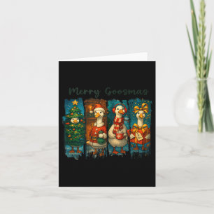 Merry Goosmas - Just A Jolly Goose - Christmas Goo Card