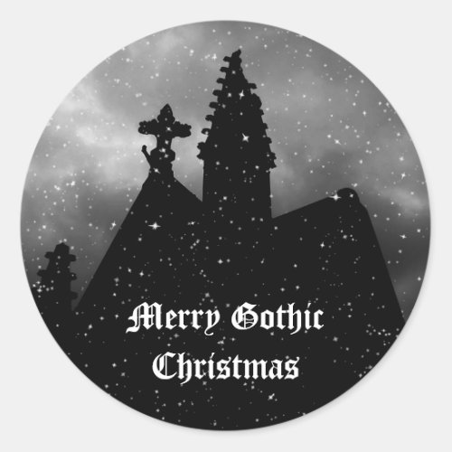 Merry Gothic Christmas stickers