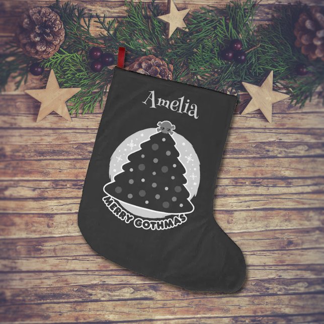 Merry Gothmas Personalized  Large Christmas Stocking (Creator Uploaded)