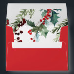 Merry Greenery Envelopes with Return Address<br><div class="desc">Send your special invite out with style with this lovely envelope! Choose the size you need! Add your return address to the front!

See the entire matching collection!</div>