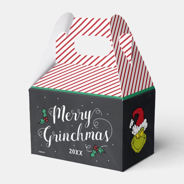 Merry Grinchmas | Grinch Holiday Party Favor Boxes (Back Side)