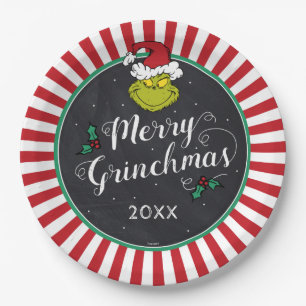 Merry Grinchmas   Grinch Holiday Party Paper Plates