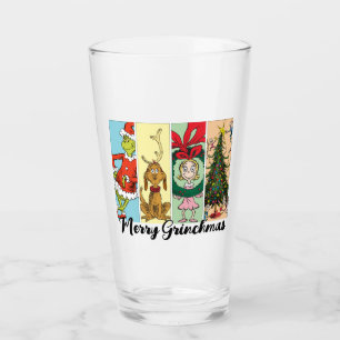 Merry Grinchmas Holiday Collage Glass