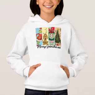 Merry Grinchmas Holiday Collage Hoodie