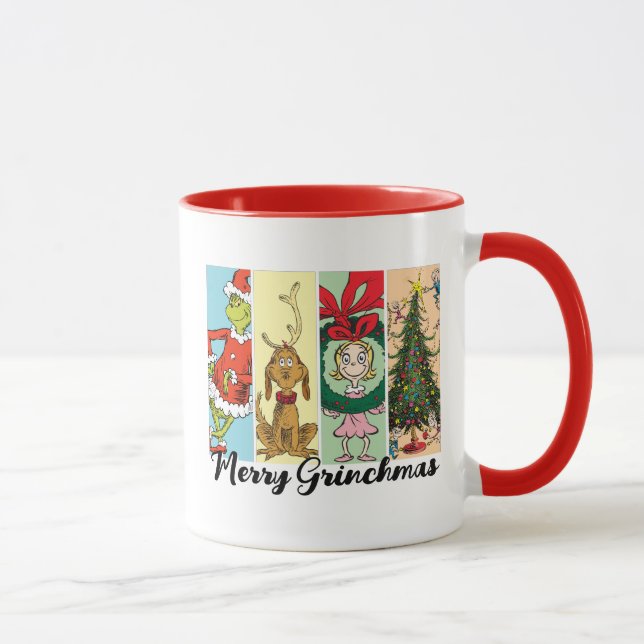 Merry Grinchmas Holiday Collage Mug (Right)