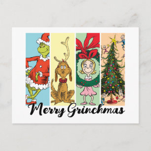 Merry Grinchmas Holiday Collage Postcard