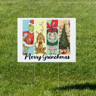 Merry Grinchmas Holiday Collage Sign
