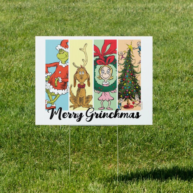 Merry Grinchmas Holiday Collage Sign (Insitu)