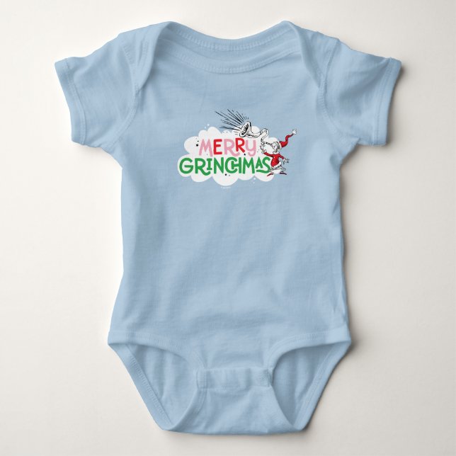 Merry Grinchmas Mister Grinch Baby Bodysuit (Front)