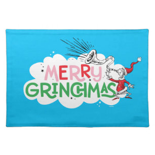Merry Grinchmas Mister Grinch Cloth Placemat