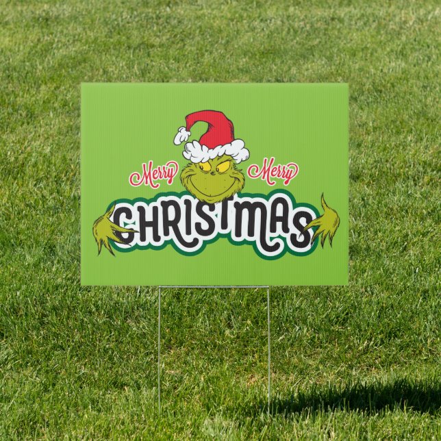 Merry Grinchmas Mister Grinch Sign (Insitu)