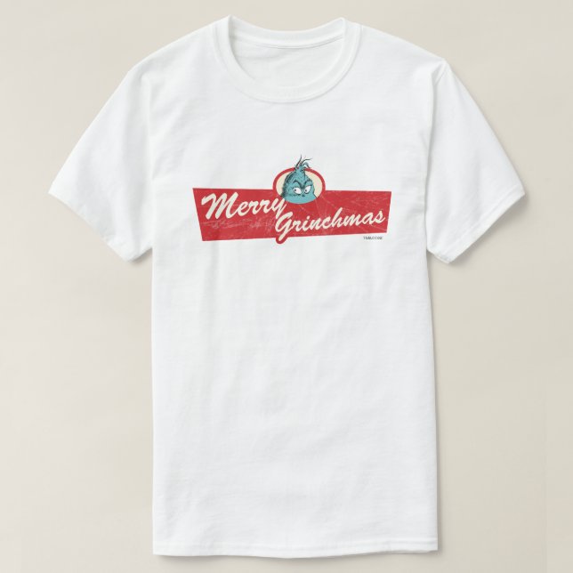 Merry Grinchmas Quote Grinch T-Shirt (Design Front)
