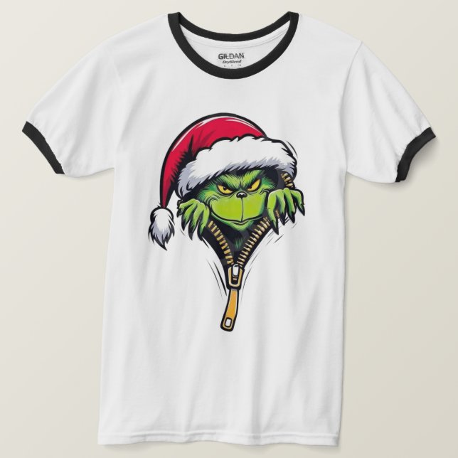 💚 Merry Grinchmas T-Shirt – Funny Green Christmas (Design Front)