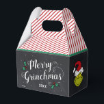 Merry Grinchmas | The Grinch Holiday Party Favor Boxes<br><div class="desc">Celebrate your Holiday Party this year with these cute Dr. Seuss chalkboard gift boxes. Personalize by adding the year or custom text.</div>