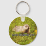 Merry Groundhog Day keychain
