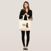 Merry Groundhog Day Large Tote Bag (Front (Model))