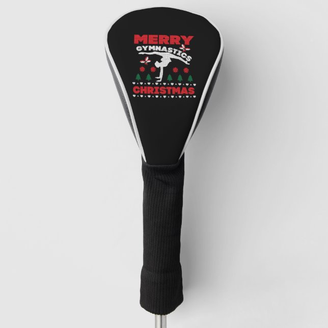 Merry Gymnastics Christmas Ugly T-Shirt Golf Head Cover (Front)