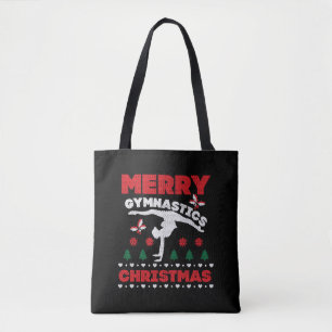 Merry Gymnastics Christmas Ugly T-Shirt Tote Bag