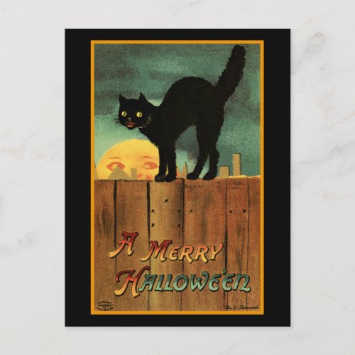 Merry Halloween Holiday Postcard