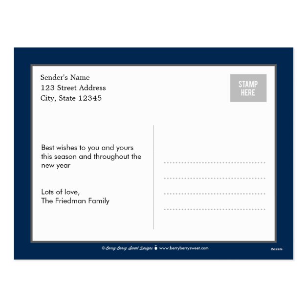 Merry Happy Editable Color Holiday Photo Card