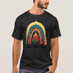 Merry Happy New Year Rainbow Women Profession Lov T-Shirt