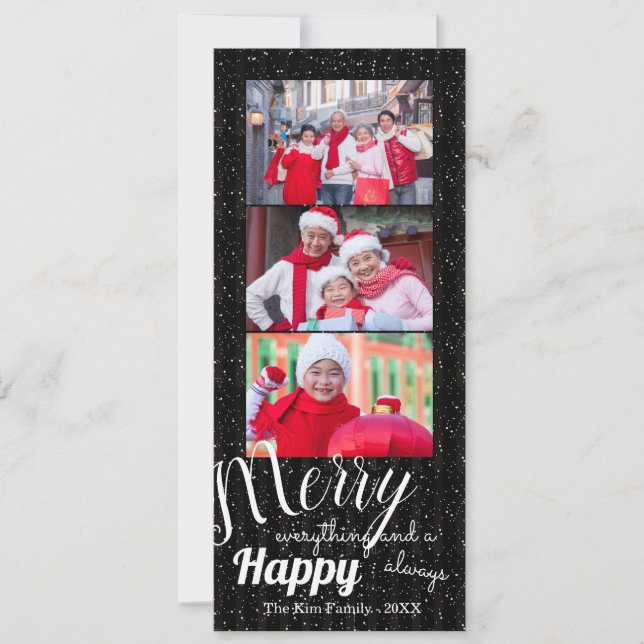 Merry Happy - Photocard Invitation (Front)