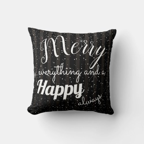 Merry Happy _ Square Throw Pillow