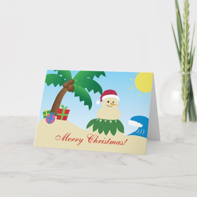 Merry Hawaii Christmas! (Mele Kalikimaka) Holiday Card (Front)