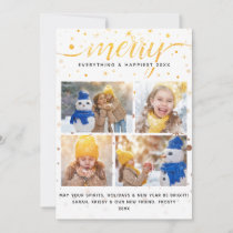 MERRY Holiday Card + Color-Matching Typography