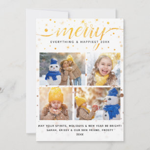 MERRY Holiday Card + Color-Matching Typography