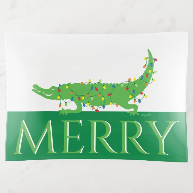 Merry Holiday Gator Dish (Front)