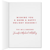 Merry Holiday Teal Reindeer (Inside (Right))