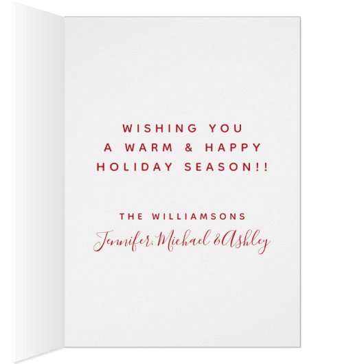 Merry Holiday Teal Reindeer (Inside (Right))