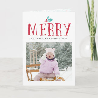 Merry Holly Christmas Cards