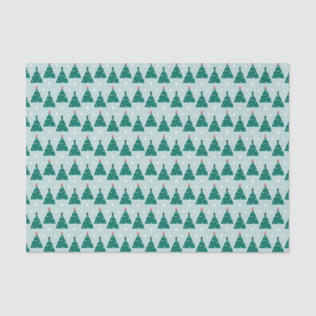 Merry Holly Days Christmas Tree Tissue Paper (Front)