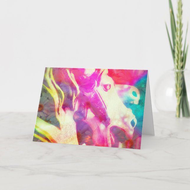 Merry Horse Digital Art Card (Front)