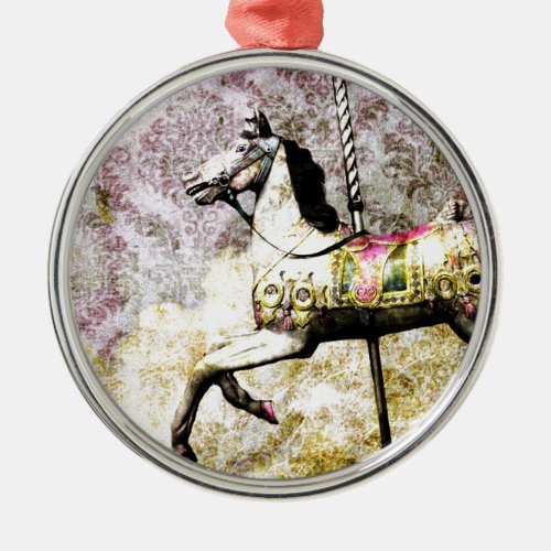 Merry Horse Metal Ornament