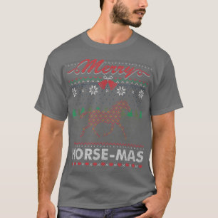Merry Horsemas Horses Rider Ugly Christmas Sweater