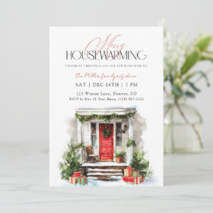 Merry Housewarming Christmas Housewarming Invitation