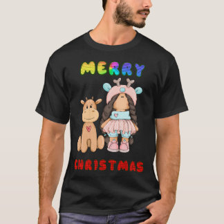 Merry Hristmas Cute Reindeer T-Shirt