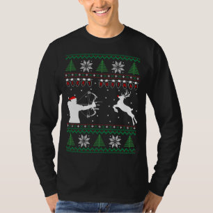 Merry Huntmas Deer hunting christmas ugly sweater