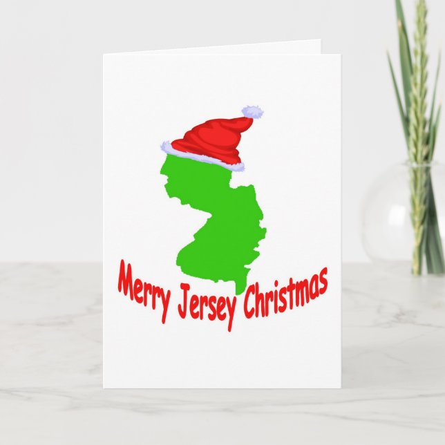 Merry Jersey Christmas Card (Front)
