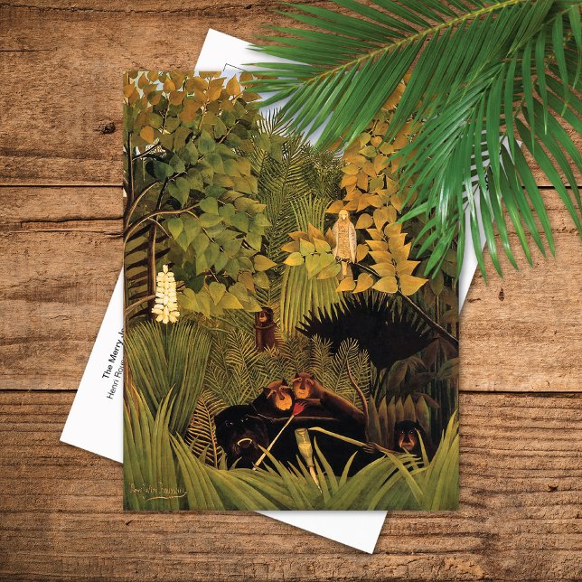 Merry Jesters Gorillas Henri Rousseau  Postcard (Creator Uploaded)