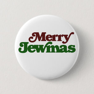Merry Jewmas Pinback Button