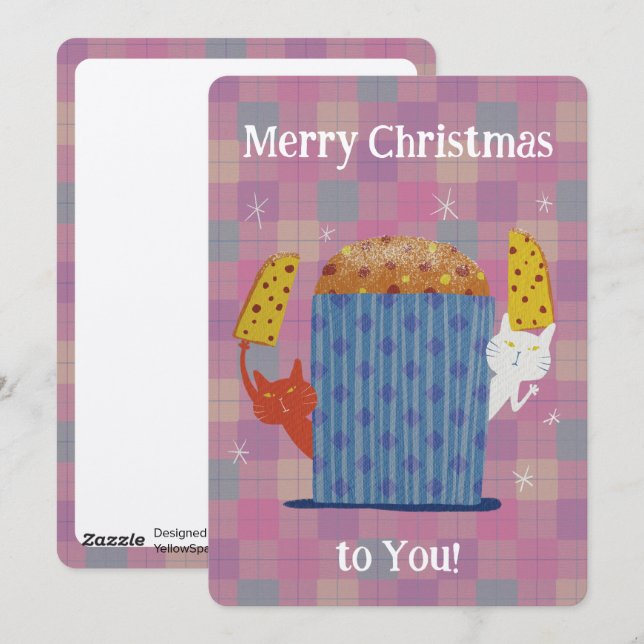 Merry Jolly Panettone! Holiday Card (Front/Back)